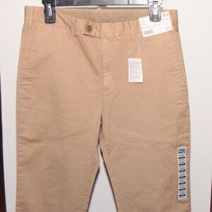 NWT Vintage Uniqlo Slim Fit Chino Flat Front Pants 29x29 Khaki